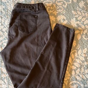 Gray straight leg lightweight jeans